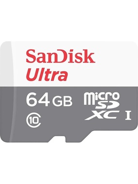 Карта памяти SanDisk Ultra 64GB UHS-I (SDSQUNR-064G-GN3MN)