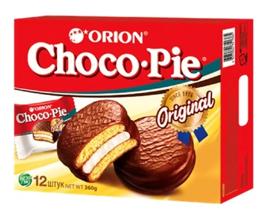 Пирожное Orion Choco Pie Original, 12 шт. (360 гр.)