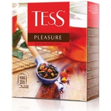 Чай TESS PLEASURE черный с добавками, 100 пакетиков