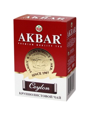 Чай АКБАР черный байховый крупнолистовой, 100 гр